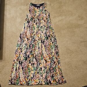 Floral Sleeveless Maxi Dress